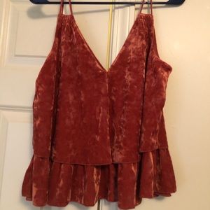 Velvet Aerie spaghetti strap top